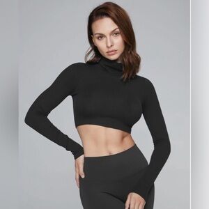 Cropped Long Sleeve Turtleneck